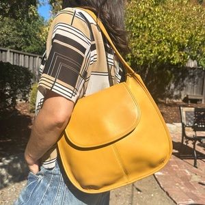Vintage Coach Ergo Flap 9029 Yellow